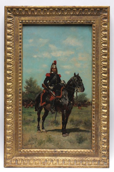 Ufficiale Dragone a Cavallo da Jean Baptiste Edouard Detaille