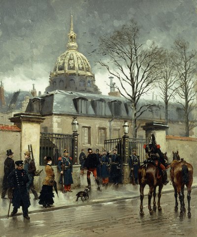 Fuori Les Invalides, Parigi da Jean Baptiste Edouard Detaille
