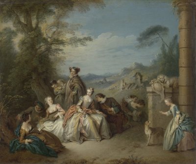 Fête galante in un paesaggio da Jean Baptiste François Pater