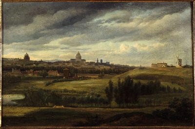 Veduta di Parigi, presa dalle alture di Gentilly, nel 1815 da Jean Baptiste Gabriel Langlace