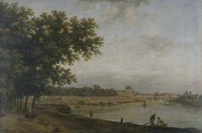 Le Tuileries e il Pont Royal, visti dal Cours-la-Reine, nel 1783 da Jean Baptiste Genillion