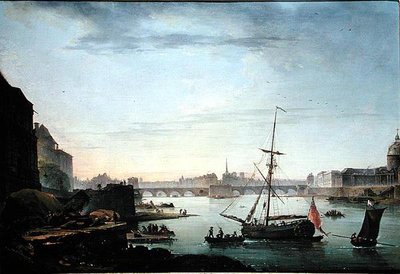 Veduta del Pont Neuf, Parigi, effetto del mattino da Jean Baptiste Genillion