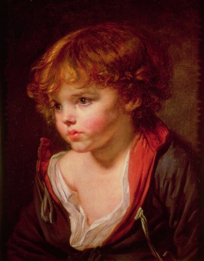 Ragazzo Biondo con Camicia Aperta da Jean Baptiste Greuze