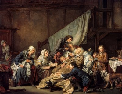 I frutti della buona educazione (Il paralitico). 1763 da Jean Baptiste Greuze