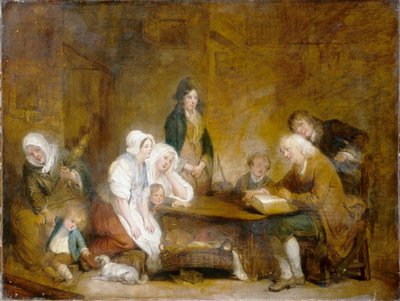 Culto familiare, c.1800 da Jean Baptiste Greuze