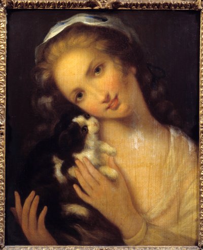 La semplicità Una giovane ragazza e il suo kiton di Jean Baptiste Greuze (1725-1805) 1759 da Jean Baptiste Greuze