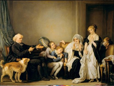 La vedova e il suo curato da Jean Baptiste Greuze