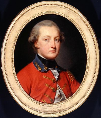 Ritratto di George Augustus Herbert da Jean Baptiste Greuze