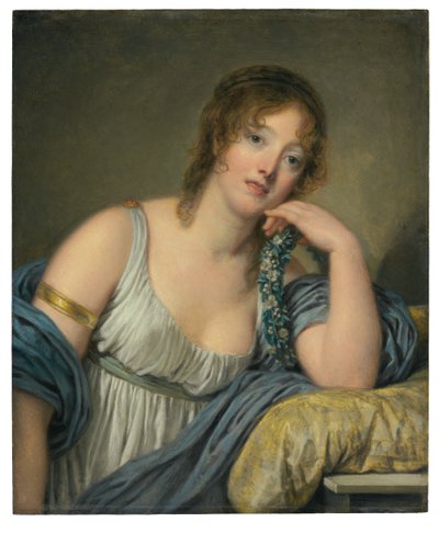 Ritratto di Jeanne Philiberte Ledoux (1767-1840), mezzo busto da Jean Baptiste Greuze