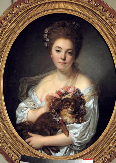 Ritratto di Madame De Porcin. Dipinto di Jean Baptiste Greuze (1725-1805). 1770 circa. Angers, Museo delle Belle Arti da Jean Baptiste Greuze