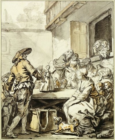 Savoiardo con una bambola danzante da Jean Baptiste Greuze