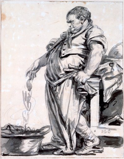 Il macellaio, c1745-1805 da Jean Baptiste Greuze