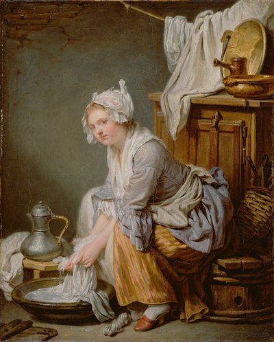 La lavandaia La Blanchisseuse, 1761 da Jean Baptiste Greuze