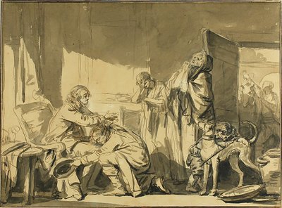 La benedizione paterna, ovvero la partenza di Basile da Jean Baptiste Greuze
