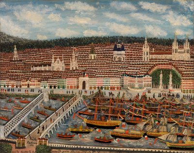 Veduta di Bordeaux, 1884 da Jean Baptiste Guiraud