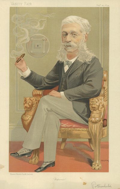 Il Barone Alphonse de Rothschild da Jean Baptiste Guth
