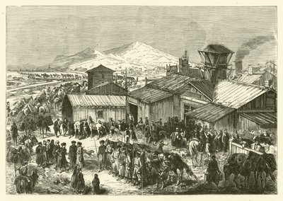 Posto commerciale russo a Kashgar da Jean Baptiste Henri Durand Brager