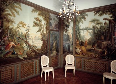 Vista interna del Salon Demarteau da Jean Baptiste Huet