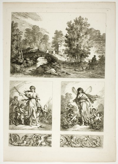 Tavola 22 di 38 da Oeuvres de J. B. Huet da Jean Baptiste Huet