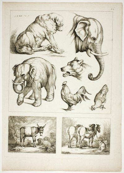 Tavola 32 di 38 da Oeuvres de J. B. Huet da Jean Baptiste Huet