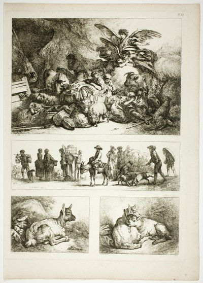 Tavola 33 di 38 da Oeuvres de J. B. Huet da Jean Baptiste Huet