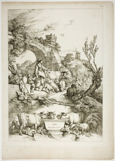 Tavola 36 di 38 da Oeuvres de J. B. Huet da Jean Baptiste Huet