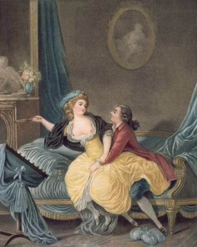 Il ventaglio rotto, fine XVIII secolo da Jean Baptiste Huet