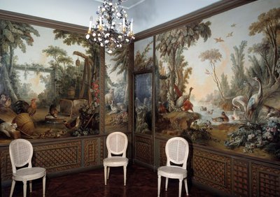 Vista del salotto Demarteau decorato da Jean Baptiste Huet (1745-1811) da Jean Baptiste Huet