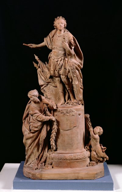 Luigi XV (1710-74) come imperatore romano, progetto per una statua per l
