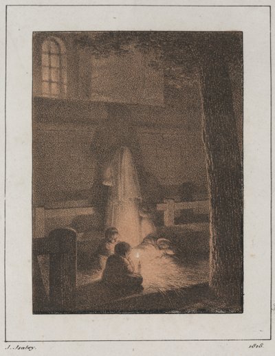 Bambini con Candela da Jean Baptiste Isabey