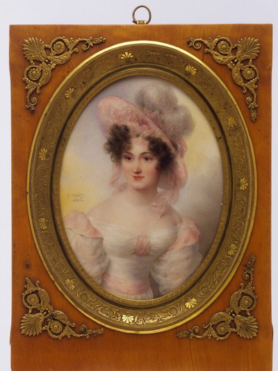 Mrs. Rufus Prime Augusta Temple Palmer, 1807-1840, 1828 da Jean Baptiste Isabey
