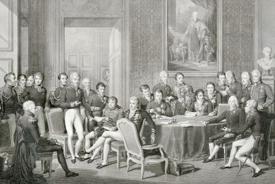 Partecipanti al Congresso di Vienna nel 1814-1815 da Jean Baptiste Isabey
