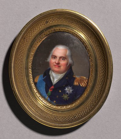 Ritratto di Luigi XVIII, 1822 da Jean Baptiste Jacques Augustin