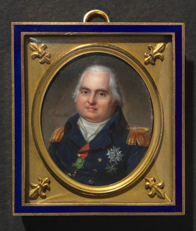 Ritratto di Luigi XVIII, c. 1822 da Jean Baptiste Jacques Augustin