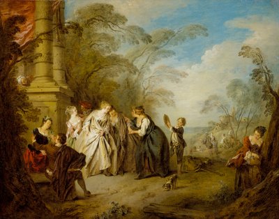 La chiromante da Jean Baptiste Joseph Pater