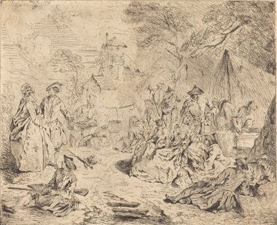 Truppe a riposo da Jean Baptiste Joseph Pater