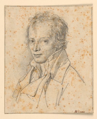 Ritratto di un giovane uomo da Jean Baptiste Joseph Wicar