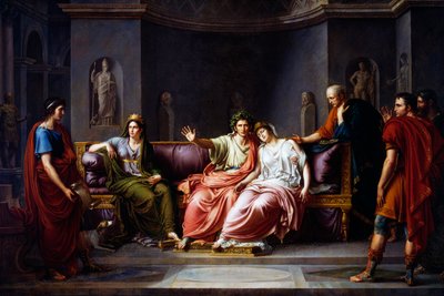 Virgilio che legge il sesto canto dell
