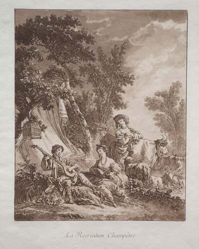 Ricreazione rurale, 1769 da Jean Baptiste Le Prince