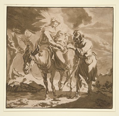 La fuga in Egitto da Jean Baptiste Le Prince