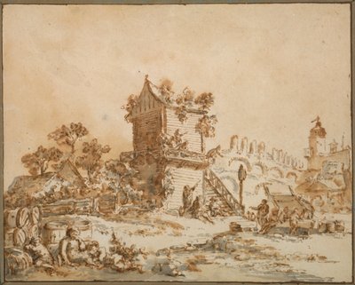 La taverna di Mosca, c. 1773 da Jean Baptiste Le Prince