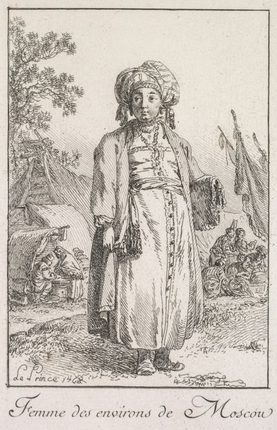 Donna della periferia di Mosca da Jean Baptiste Le Prince
