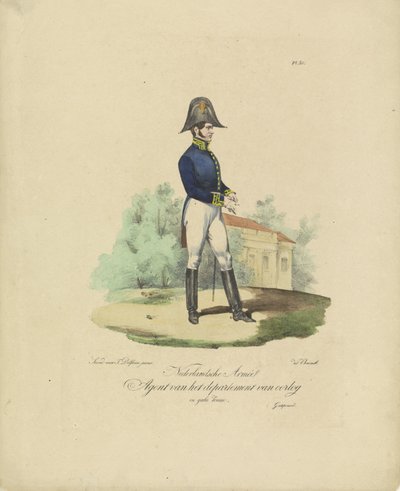 Agente del Dipartimento della Guerra, 1820-1825 da Jean Baptiste Madou