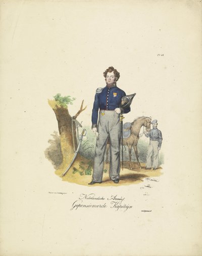 Capitano in pensione, 1820-1825 da Jean Baptiste Madou