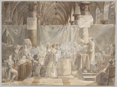 Un battesimo nella Francia rivoluzionaria da Jean Baptiste Mallet