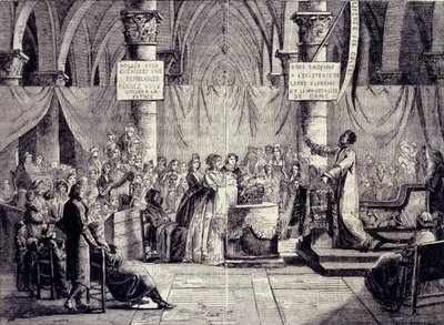 Battesimo dei membri della setta della Teofilantropia tra il 1796 e il 1800 da Jean Baptiste Mallet