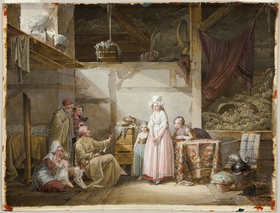 La preghiera della sera da Jean Baptiste Mallet