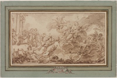 Borea rapisce Oreithyia da Jean Baptiste Marie Pierre
