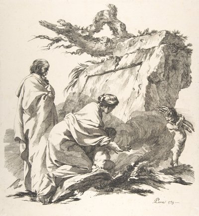 Fuga in Egitto da Jean Baptiste Marie Pierre