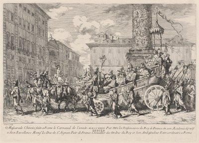 Mascherata cinese fatta a Roma da Jean Baptiste Marie Pierre